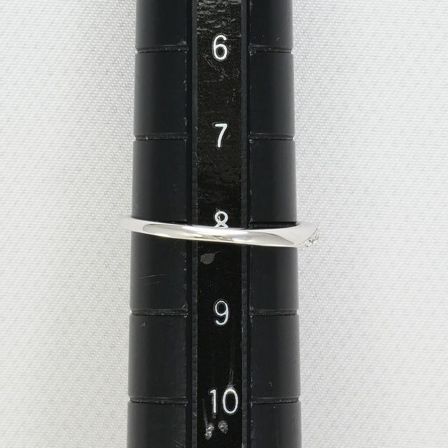 ヨンドシー K10 10金 WG ホワイトゴールド リング・指輪 8号 ダイヤ 総重量約1.2g 中古ジュエリー_5