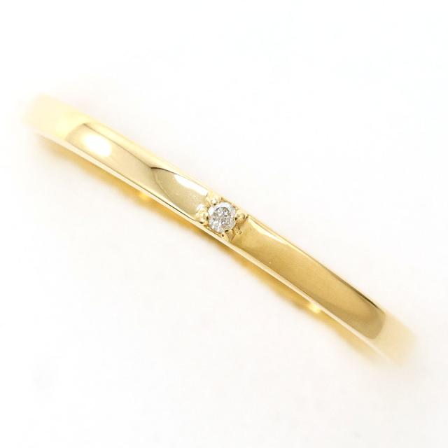 エテ K10 10金 YG イエローゴールド リング・指輪 11号 ダイヤ 総重量約1.0g 中古ジュエリー
