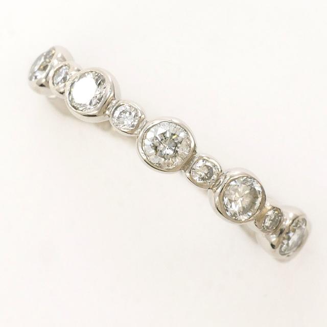 【通常価格より20%OFF】PT900 プラチナ リング・指輪 8号 ダイヤ 総重量約2.7g 中古ジュエリー