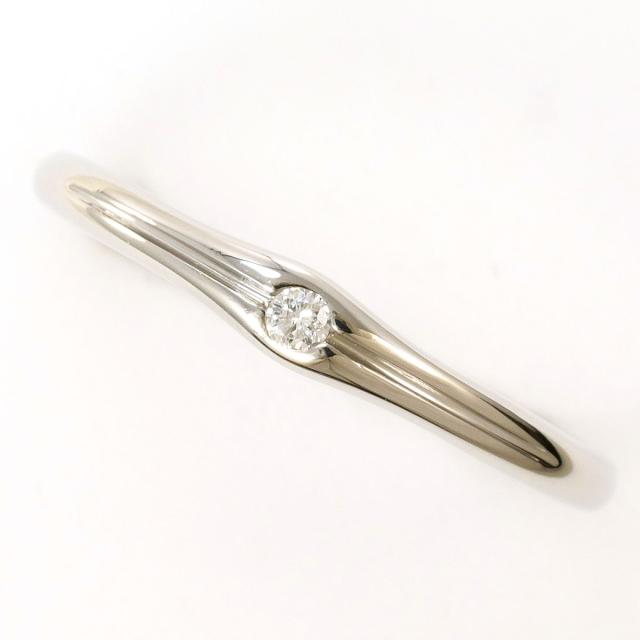 【通常価格より20%OFF】PT900 プラチナ リング・指輪 12.5号 ダイヤ 0.03ct 総重量約2.6g 中古ジュエリー