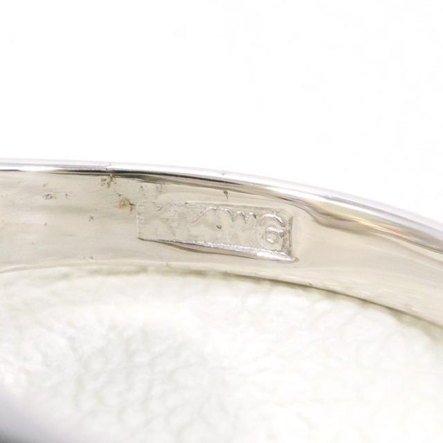 K14 14金 WG ホワイトゴールド リング・指輪 7号 オパール 総重量約2.6g 中古ジュエリー_4