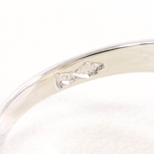 K14 14金 WG ホワイトゴールド リング・指輪 7号 オパール 総重量約2.6g 中古ジュエリー_5