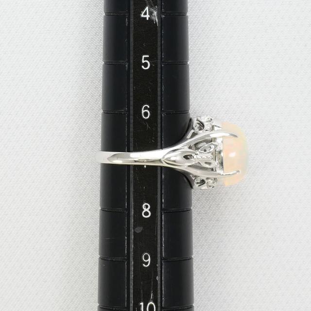 K14 14金 WG ホワイトゴールド リング・指輪 7号 オパール 総重量約2.6g 中古ジュエリー_7