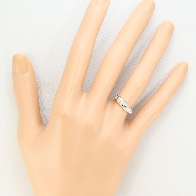 PT900 プラチナ リング・指輪 7号 ダイヤ 総重量約2.7g 中古ジュエリー_4