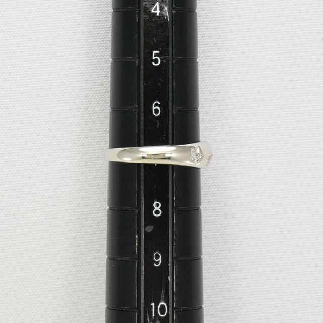 PT900 プラチナ リング・指輪 7号 ダイヤ 総重量約2.7g 中古ジュエリー_5
