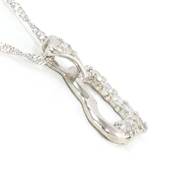 PT1000 プラチナ PT850 プラチナ ネックレス ダイヤ 0.10 ct 総重量約