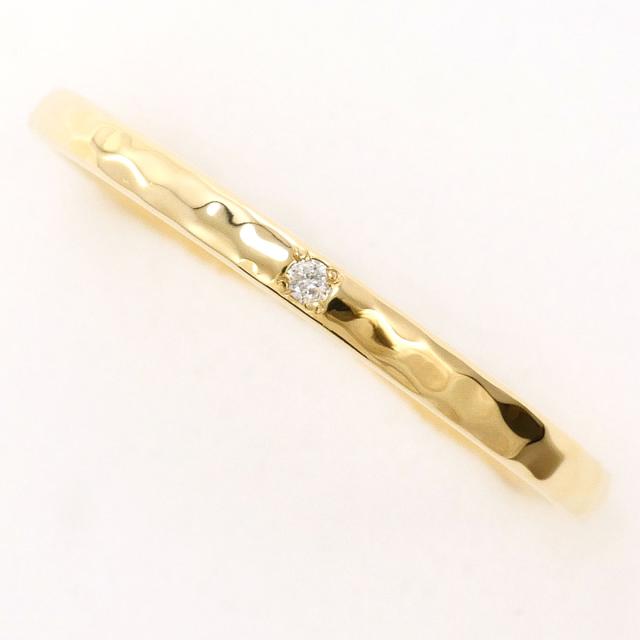 エテ K10 10金 YG イエローゴールド リング・指輪 13号 ダイヤ 総重量約1.1g 中古ジュエリー