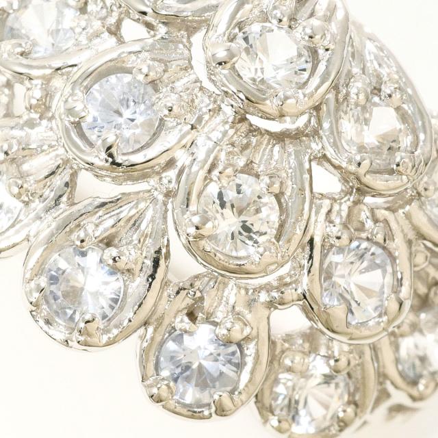 PT900 プラチナ リング・指輪 11号 ホワイトサファイア 1.00ct カード 