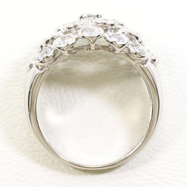 PT900 プラチナ リング・指輪 11号 ホワイトサファイア 1.00ct カード 