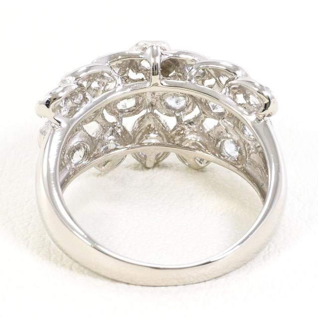 PT900 プラチナ リング・指輪 11号 ホワイトサファイア 1.00ct カード 