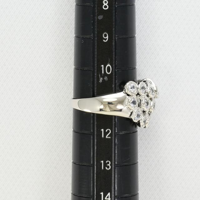 PT900 プラチナ リング・指輪 11号 ホワイトサファイア 1.00ct カード 