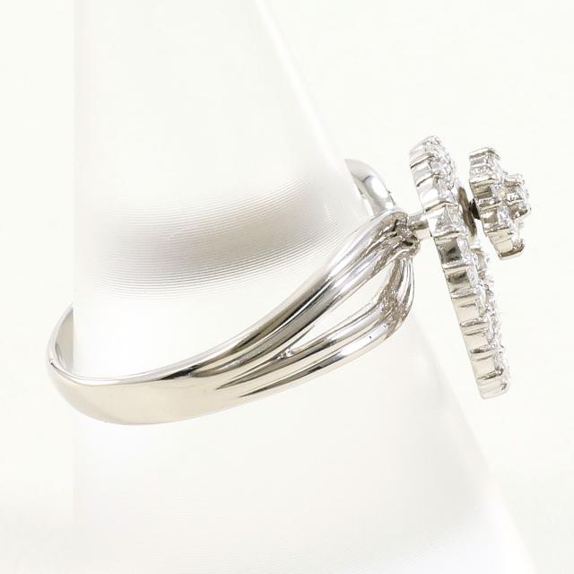 PT900 プラチナ リング・指輪 16号 ダイヤ 0.50ct カード鑑別書 総重量 