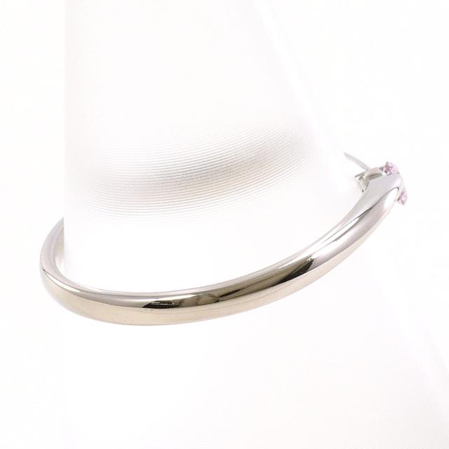 K18 18金 WG ホワイトゴールド リング・指輪 10.5号 ピンクダイヤ 0.05ct 総重量約1.6g 中古ジュエリー_1