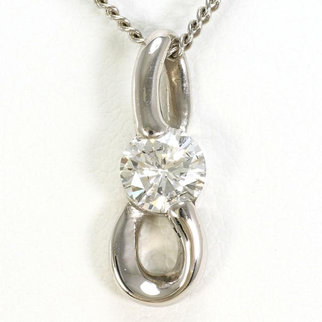 PT900 プラチナ PT850 プラチナ ネックレス ダイヤ 0.508ct SI2 総重量約5.1g 約50cm 中古ジュエリー