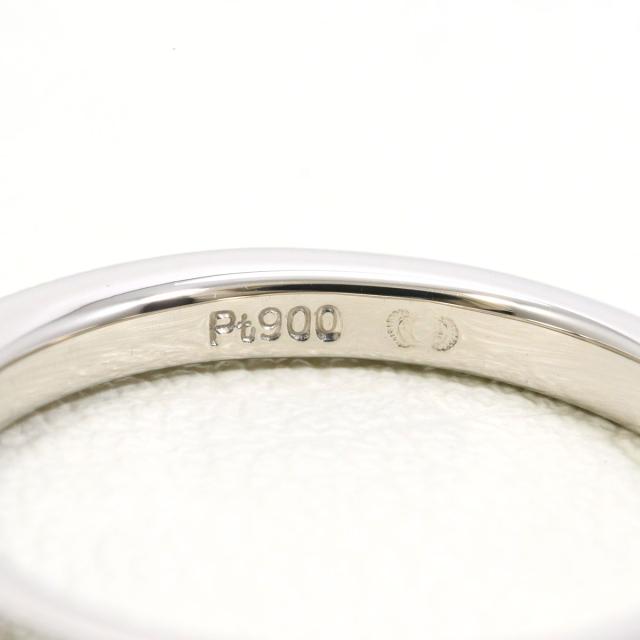 PT900 プラチナ リング・指輪 5号 ダイヤ 0.121ct 総重量約2.5g 中古ジュエリー_3