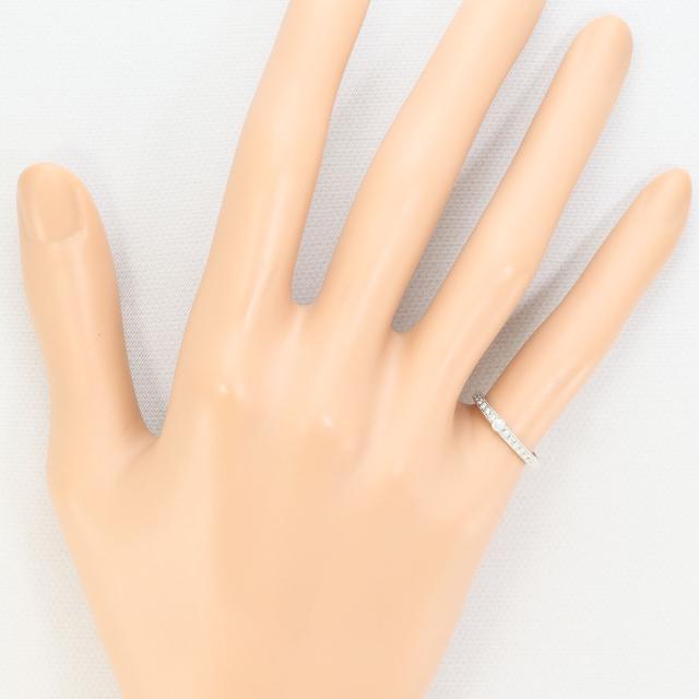 PT900 プラチナ リング・指輪 5号 ダイヤ 0.121ct 総重量約2.5g 中古ジュエリー_5