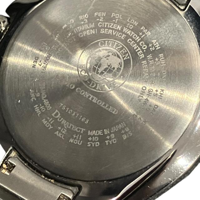 シチズン アテッサ 腕時計 総重量約78.8g ソーラー ブラック文字盤文字盤 H128-R007971 メンズ 【中古】_4