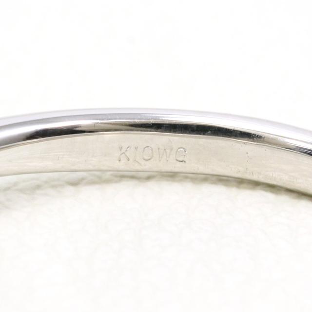 K10 10金 WG ホワイトゴールド リング・指輪 10号 ダイヤ 0.14ct 総重量約1.1g 中古ジュエリー_4