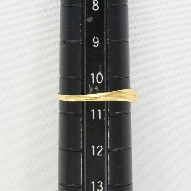 K18 18金 YG イエローゴールド リング・指輪 10.5号 ダイヤ 0.02ct 総重量約1.1g 中古ジュエリー_6