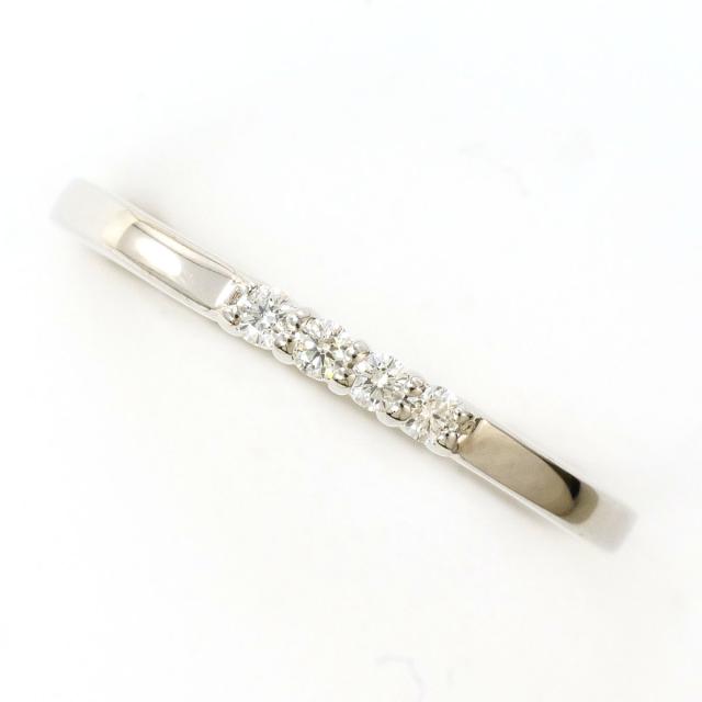 K18 18金 WG ホワイトゴールド リング・指輪 11号 ダイヤ 0.07ct 総重量約1.6g 中古ジュエリー