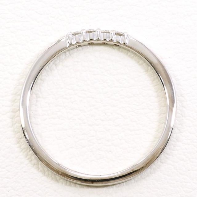 K18 18金 WG ホワイトゴールド リング・指輪 11号 ダイヤ 0.07ct 総重量約1.6g 中古ジュエリー_1