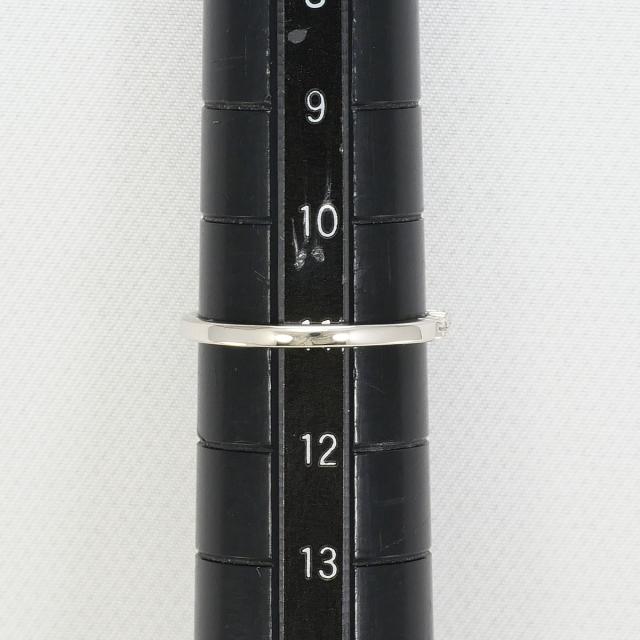K18 18金 WG ホワイトゴールド リング・指輪 11号 ダイヤ 0.07ct 総重量約1.6g 中古ジュエリー_5