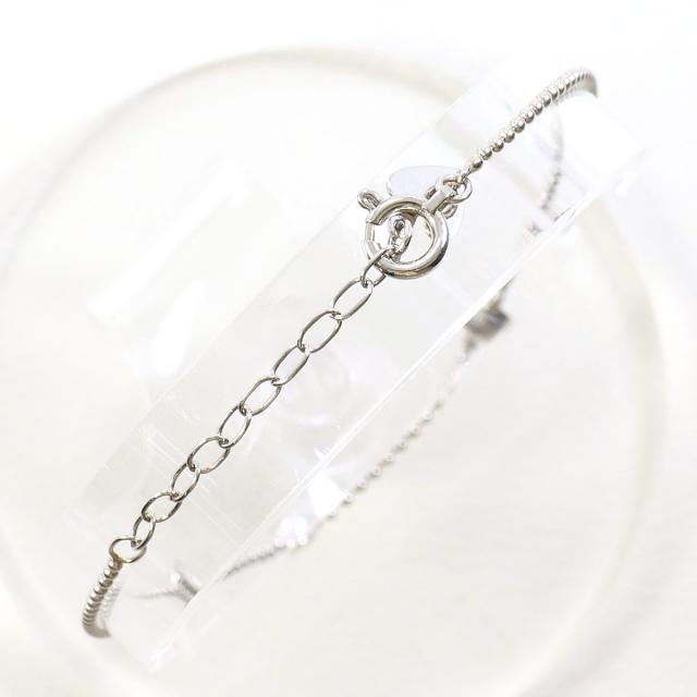 PT850 プラチナ ブレスレット ダイヤ 総重量約1.6g 約17cm 中古ジュエリー_1