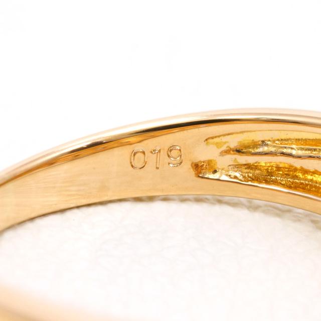 K18 18金 PG ピンクゴールド リング・指輪 3号 ダイヤ 0.19ct 総重量約1.7g 中古ジュエリー_4