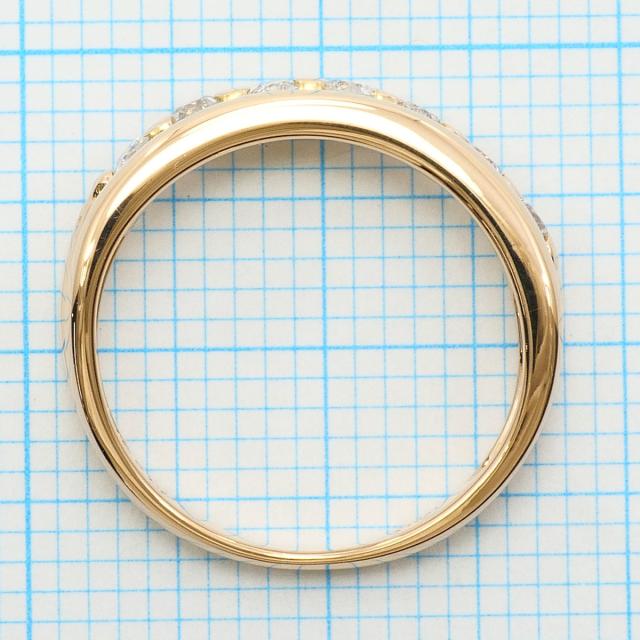 K18 18金 PG ピンクゴールド リング・指輪 3号 ダイヤ 0.19ct 総重量約1.7g 中古ジュエリー_5
