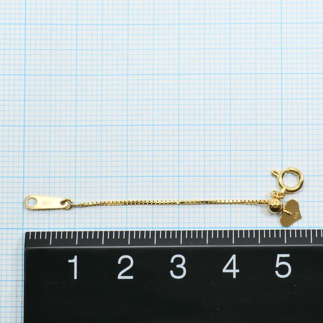 K18 18金 YG イエローゴールド アジャスター 総重量約0.5g 約5cm レディース 【中古】_3