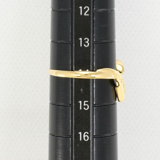 K18 18金 YG イエローゴールド リング・指輪 14号 ダイヤ 0.03ct 総重量約1.7g 中古ジュエリー_6