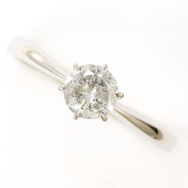 PT900 プラチナ リング・指輪 11.5号 ダイヤ 0.395ct 総重量約2.2g 中古ジュエリー