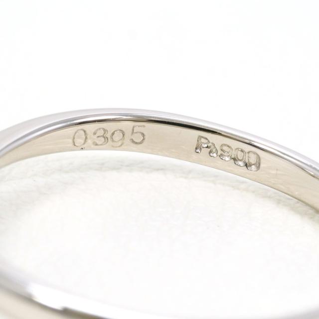 PT900 プラチナ リング・指輪 11.5号 ダイヤ 0.395ct 総重量約2.2g 中古ジュエリー_3