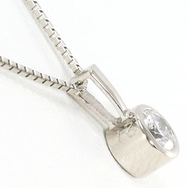 PT900 プラチナ PT850 プラチナ ネックレス ダイヤ 0.21ct 総重量約3.0g 約45cm 中古ジュエリー