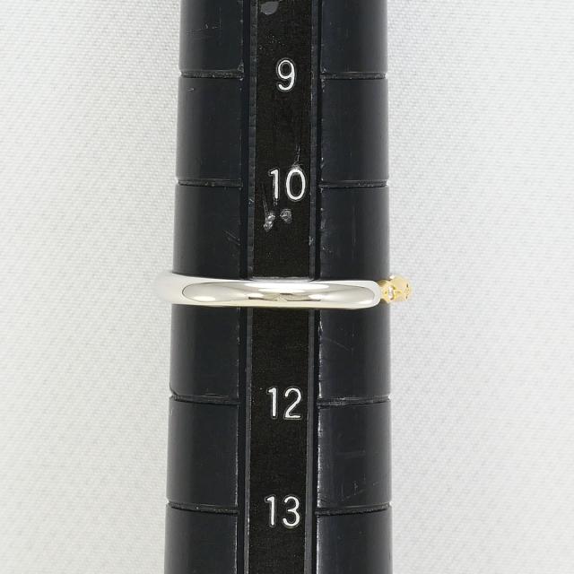 ポルターダ PT950 プラチナ リング・指輪 11号 ダイヤ シトリン 総重量約3.0g 中古ジュエリー_5