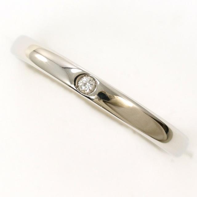 シチズンジュエリー PT900 プラチナ リング・指輪 6号 ダイヤ 総重量約2.1g 中古ジュエリー