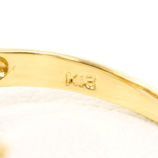 K18 18金 YG イエローゴールド リング・指輪 8号 ブラウンダイヤ 0.52ct 総重量約1.9g 中古ジュエリー_4