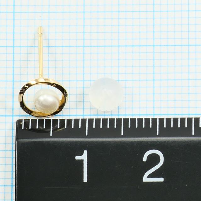 テイクアップ K18 18金 YG イエローゴールド K10 10金 YG イエローゴールド ピアス パール 総重量約0.5g 中古ジュエリー_3