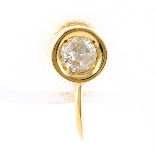 K18 18金 YG イエローゴールド イヤリング(片耳) ダイヤ 0.16ct 総重量約0.8g レディース 【中古】