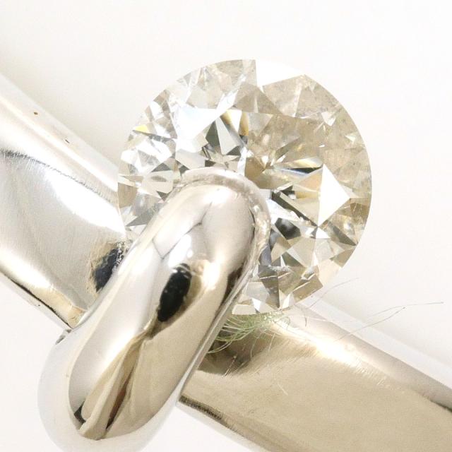 PT900 プラチナ リング・指輪 11号 ダイヤ 0.346ct SI2 鑑定書 総重量約5.1g 中古ジュエリー_1