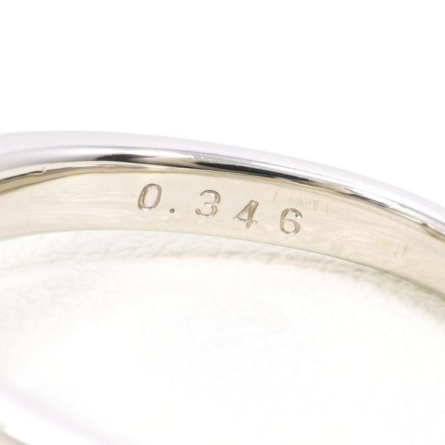 PT900 プラチナ リング・指輪 11号 ダイヤ 0.346ct SI2 鑑定書 総重量約5.1g 中古ジュエリー_5