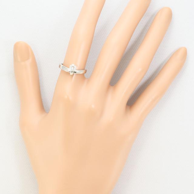 PT900 プラチナ リング・指輪 11号 ダイヤ 0.346ct SI2 鑑定書 総重量約5.1g 中古ジュエリー_6