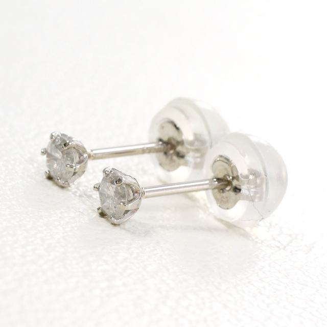 PT900 プラチナ ピアス 時刻表 0.05コンピュータ断層撮影法 総掛け目約0.3g 中古宝飾品