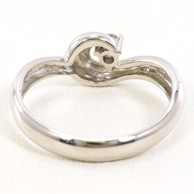PT900 プラチナ リング・指輪 9号 ダイヤ 0.05ct 総重量約3.2g 中古ジュエリー_2