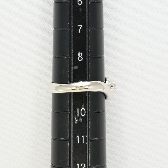 PT900 プラチナ リング・指輪 9号 ダイヤ 0.05ct 総重量約3.2g 中古ジュエリー_6
