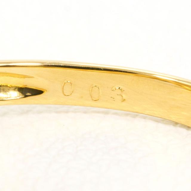 K18 18金 YG イエローゴールド リング・指輪 12号 ダイヤ 0.03ct 総重量約1.7g 中古ジュエリー_4