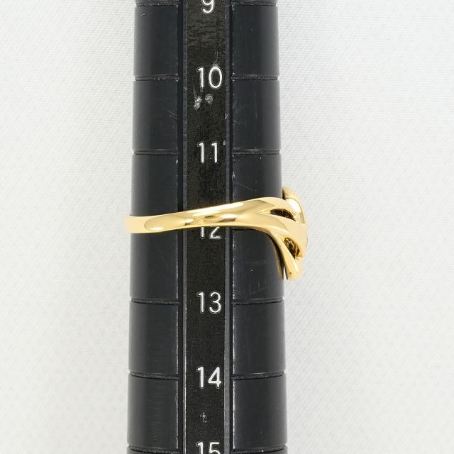 K18 18金 YG イエローゴールド リング・指輪 12号 ダイヤ 0.03ct 総重量約1.7g 中古ジュエリー_6