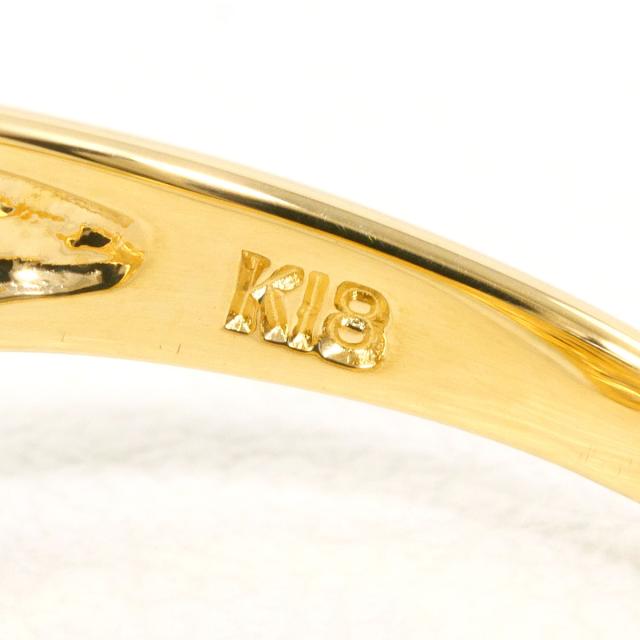 K18 18金 YG イエローゴールド リング・指輪 15.5号 ダイヤ 0.03ct 総重量約2.0g 中古ジュエリー_3