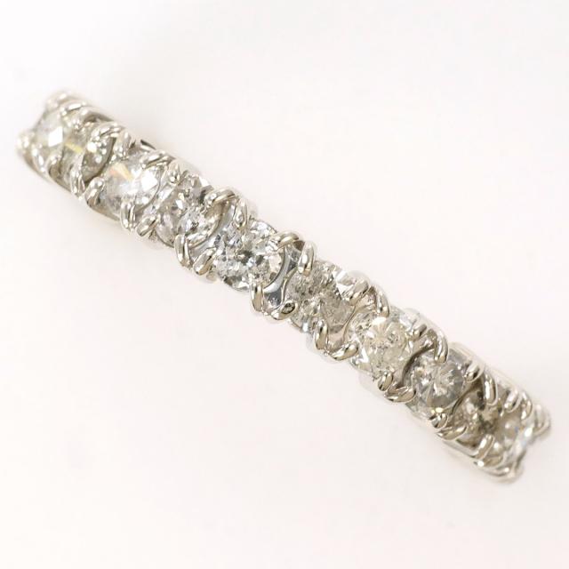 PT900 プラチナ リング・指輪 12号 ダイヤ 1.00ct 鑑別書 総重量約2.9g 