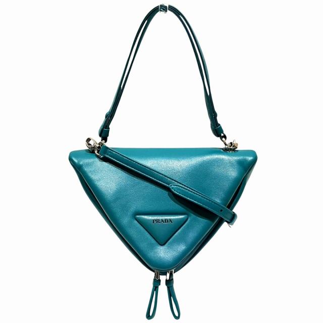 【通常価格より15%OFF】プラダ トライアングルハンドバッグ ハンドバッグ パデットナッパレザー 1BA315 レディース 【中古】 83,215円